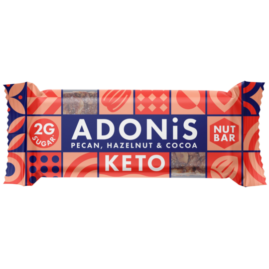 Adonis Foods Keto Nut Bar 16 x 35g - Out of Date